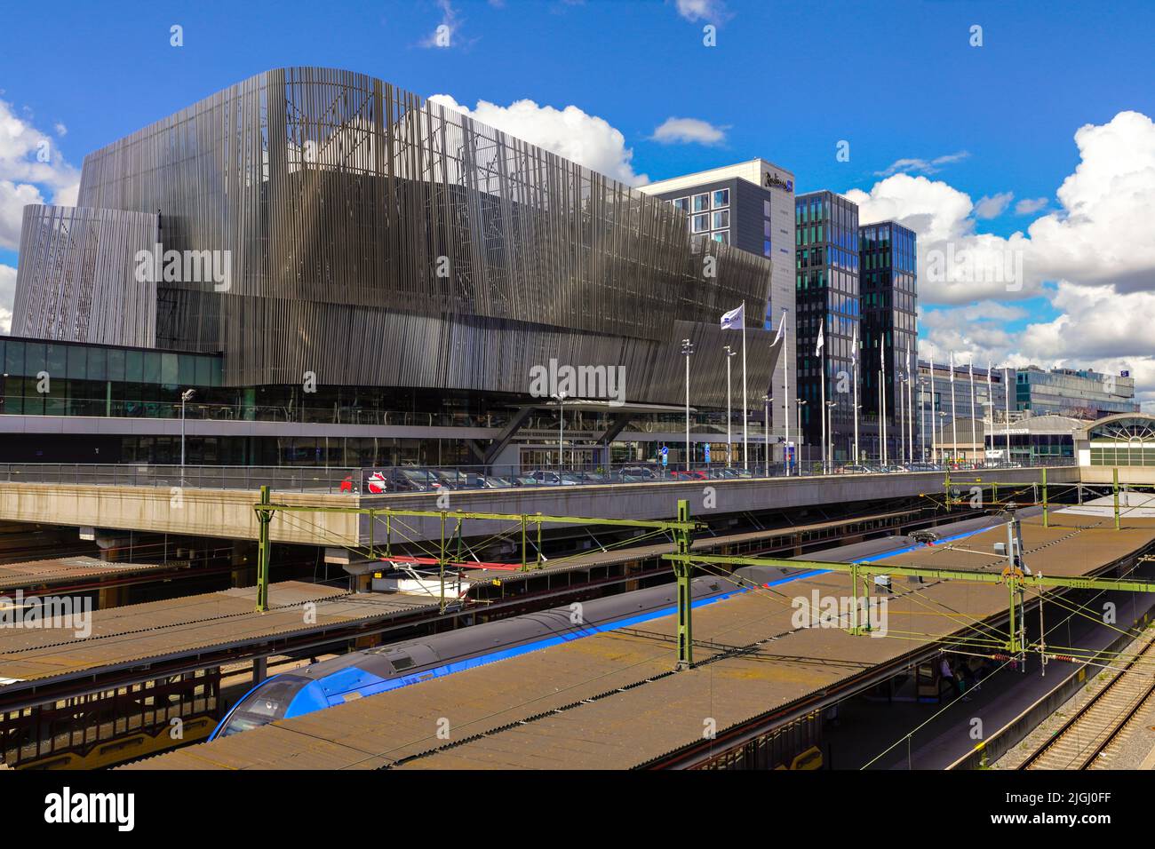 Waterfront und Kongresszentrum in Stockholm. Schweden. Stockfoto