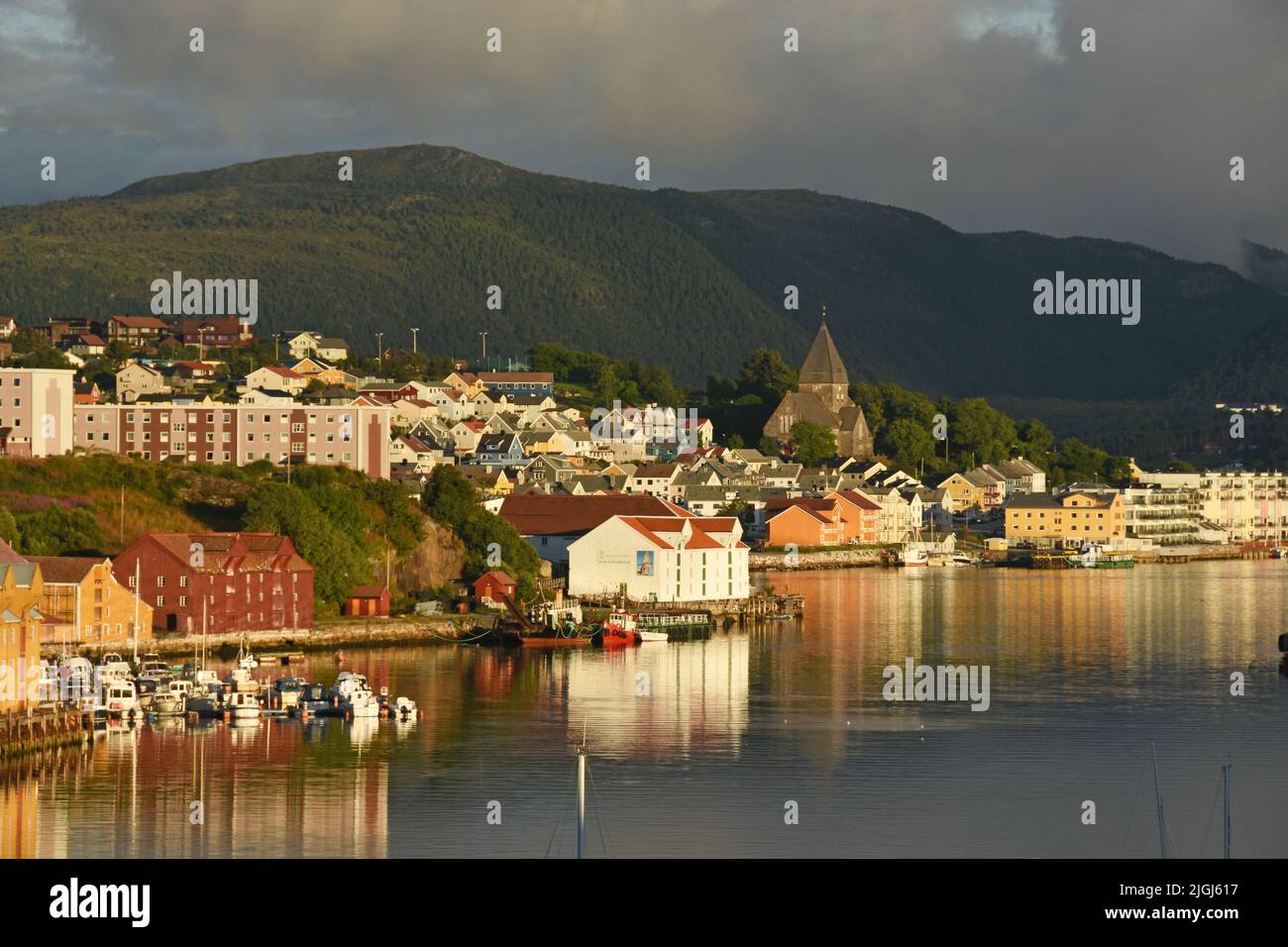 Kristiansund im Sommer, Norwegen Stockfoto