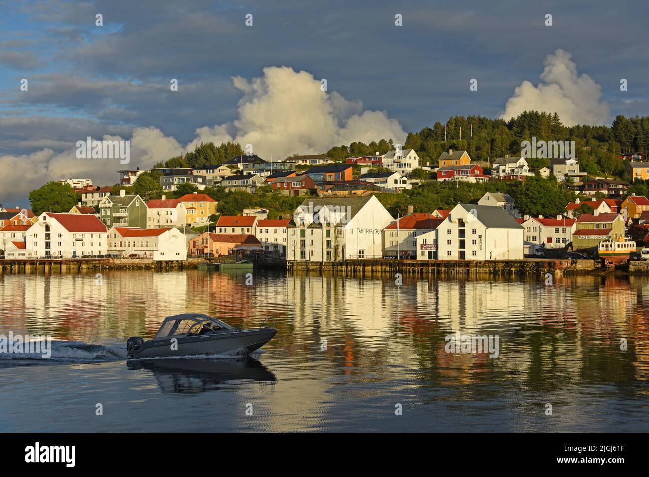 Kristiansund im Sommer, Norwegen Stockfoto