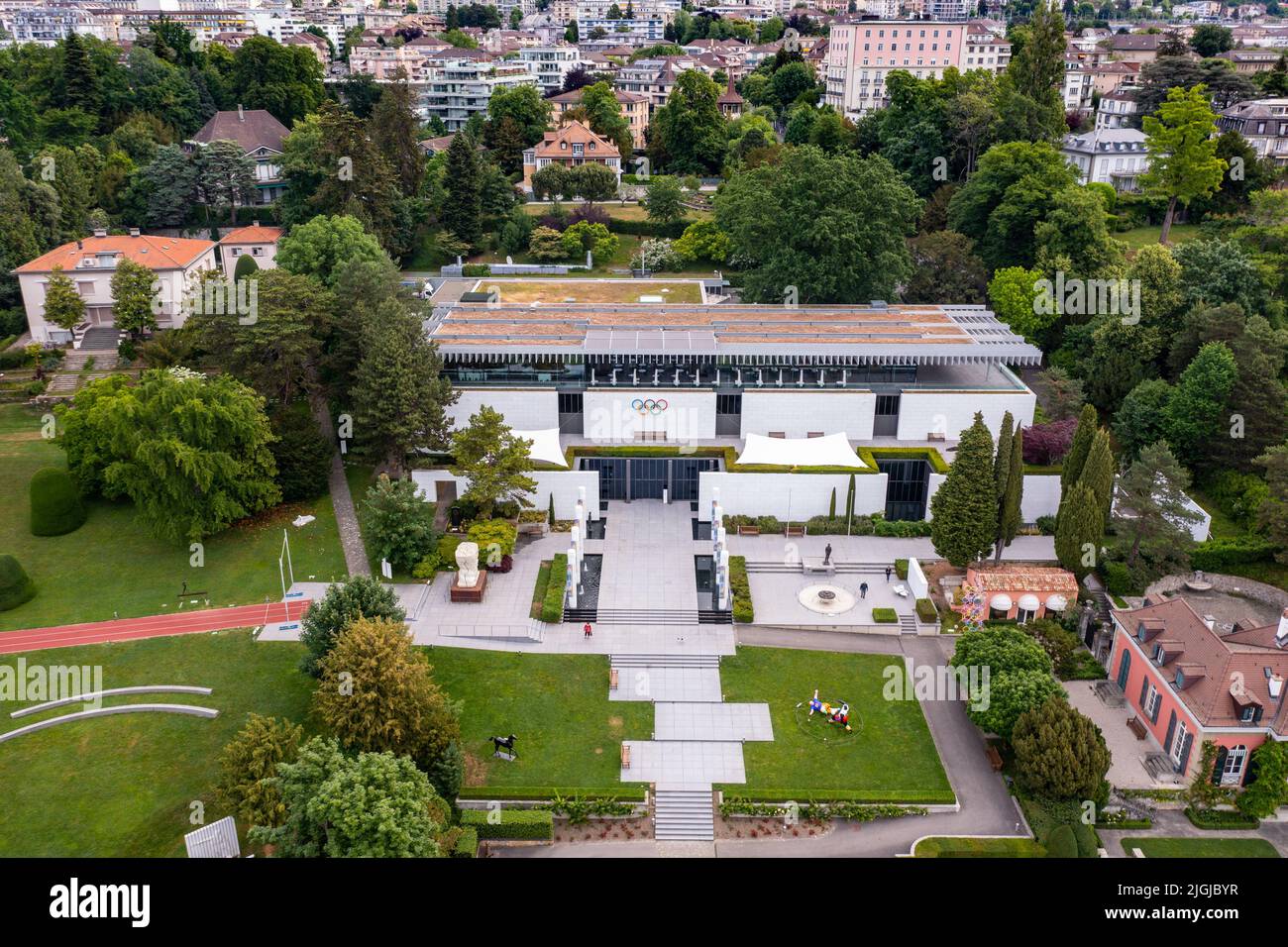 Das Olympische Museum, Le Musée Olympique, Lausanne, Schweiz Stockfoto