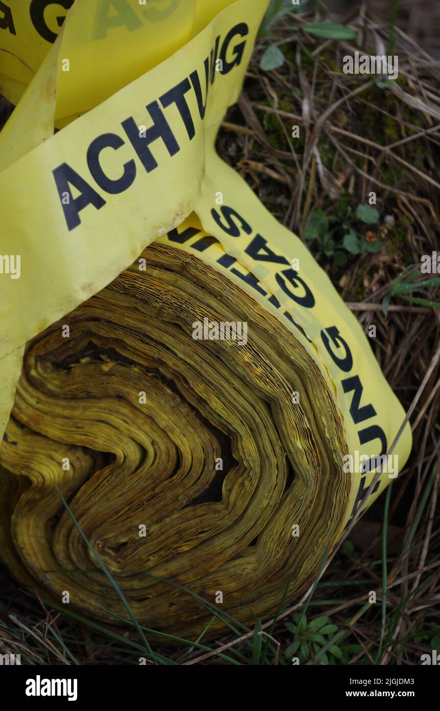 Vorsichtig GAS Stockfoto