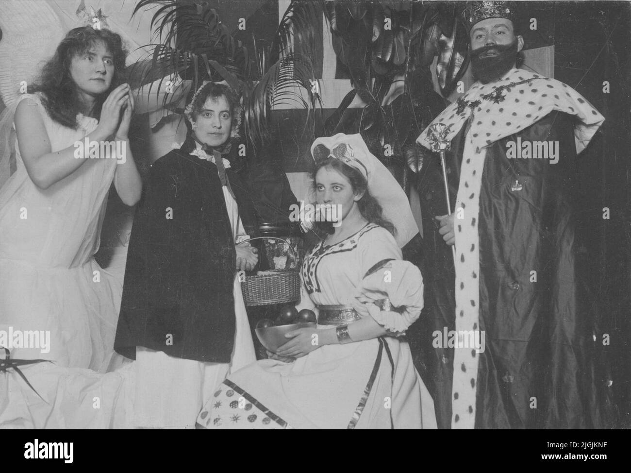 Festdag Masquerade Ball bei Beckeman. Im Jahr 1899. Stockfoto