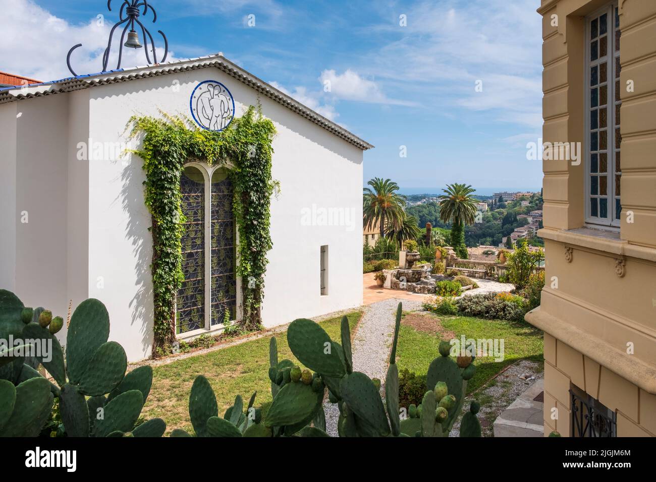 Die Matsteckkapelle Fassade, Vence, Cot D'Azur, Frankreich Stockfoto