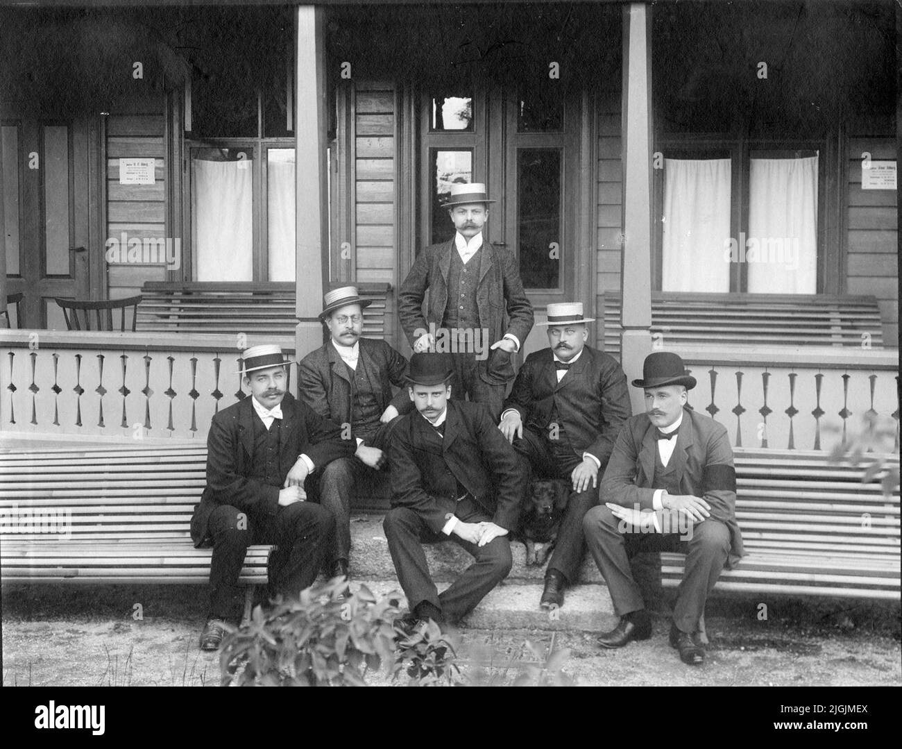 Kurort Doctor in Ronneby Well. Stockfoto