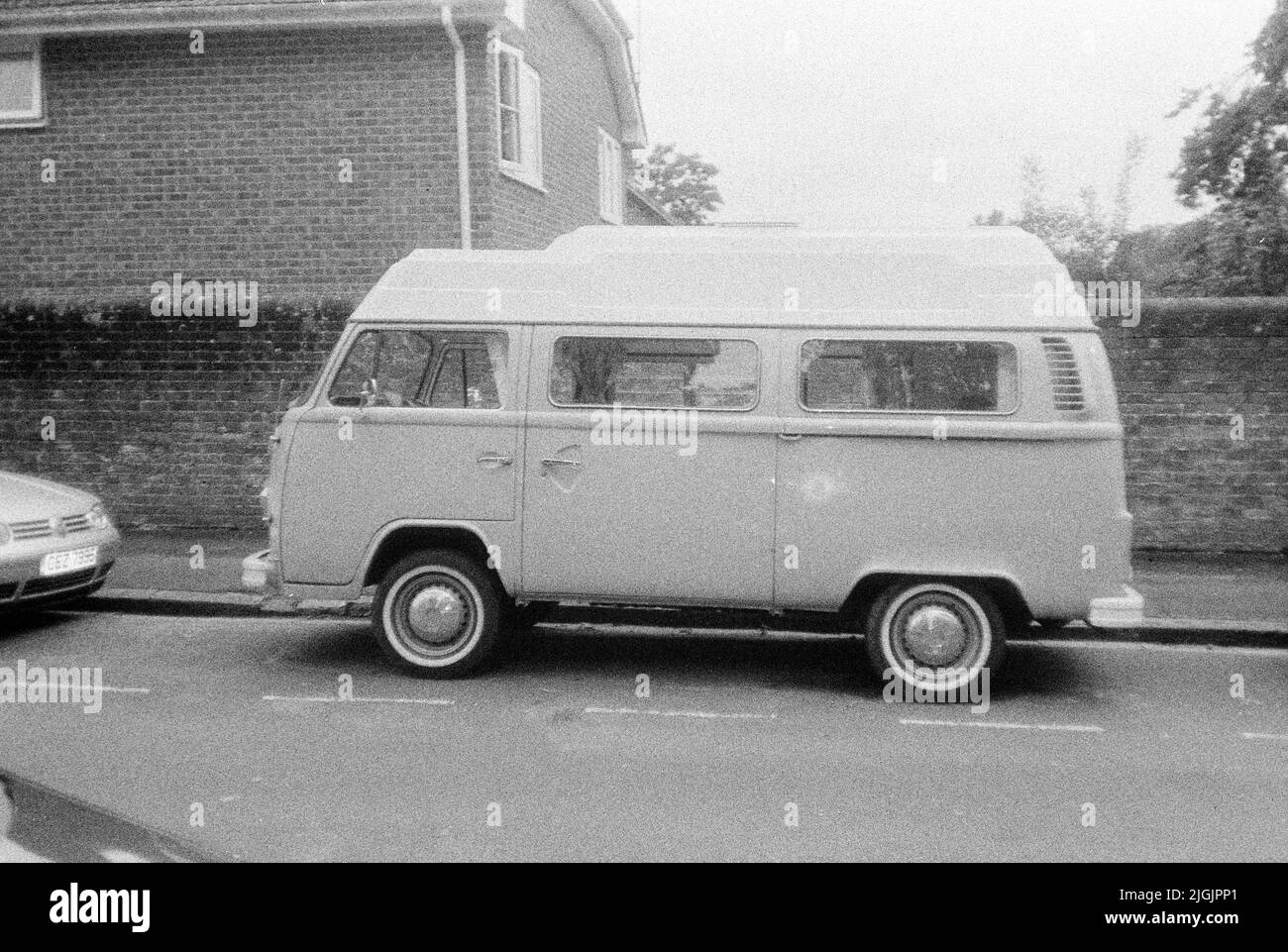 VW Campervan, Winchester, Hampshire, England, Großbritannien. Stockfoto