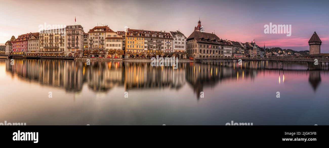 Panorama Luzern, Schweiz Stockfoto