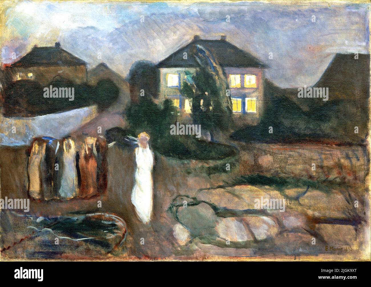 Edvard Munch - Der Sturm - 1893 Stockfoto
