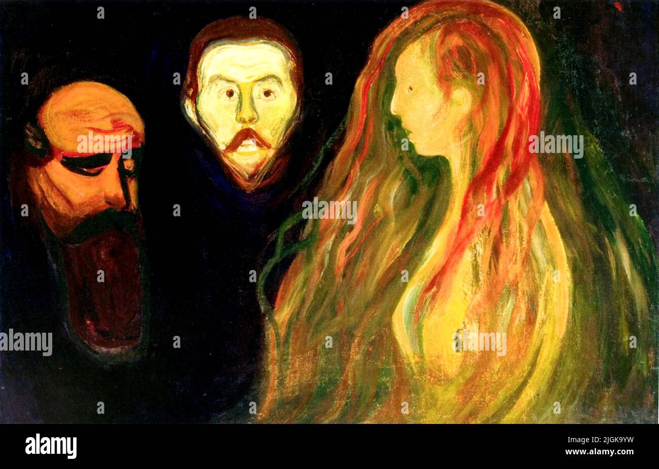Edvard Munch - Tragödie - c1899 Stockfoto