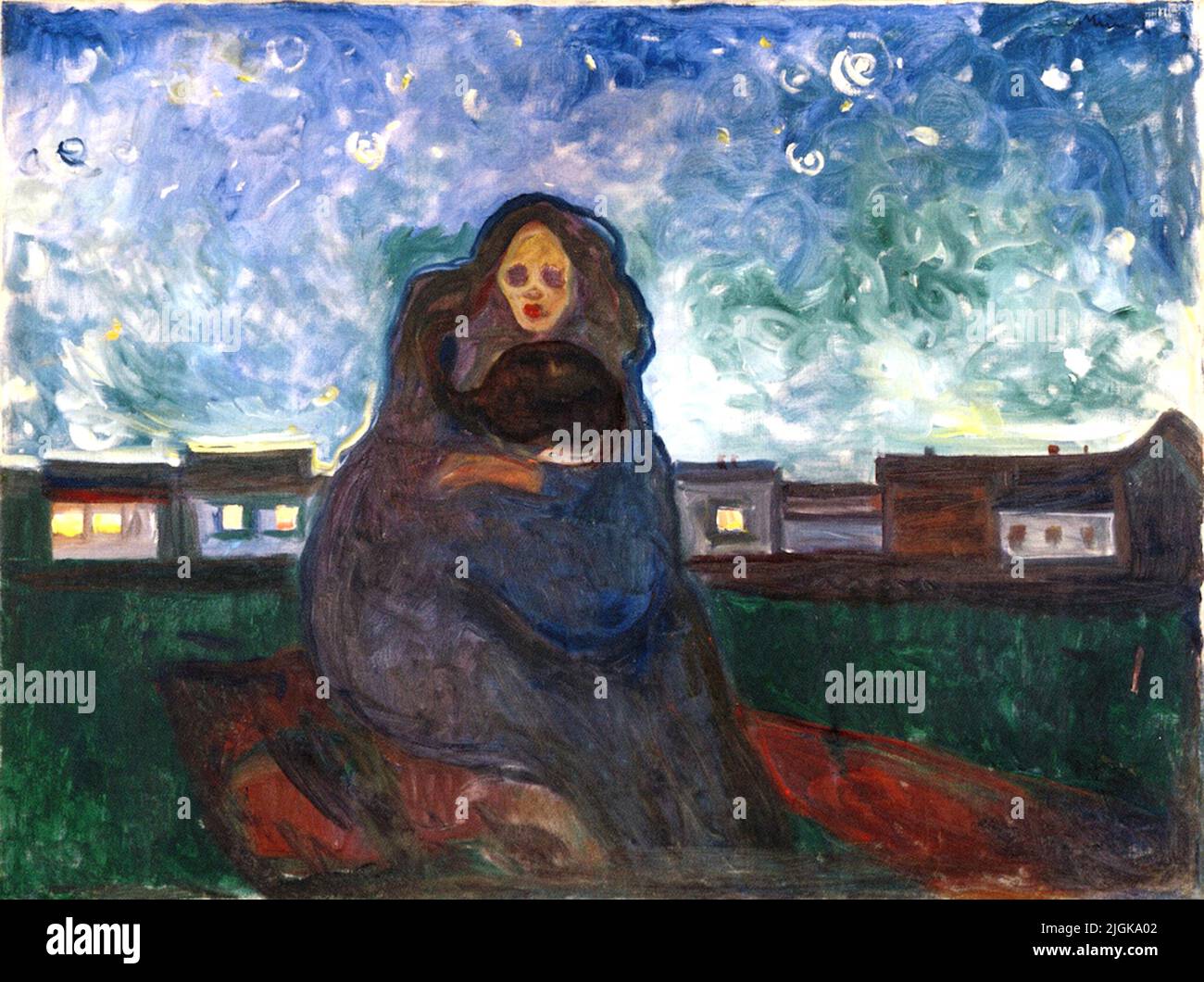 Edvard Munch - unter den Sternen - 1900 Stockfoto