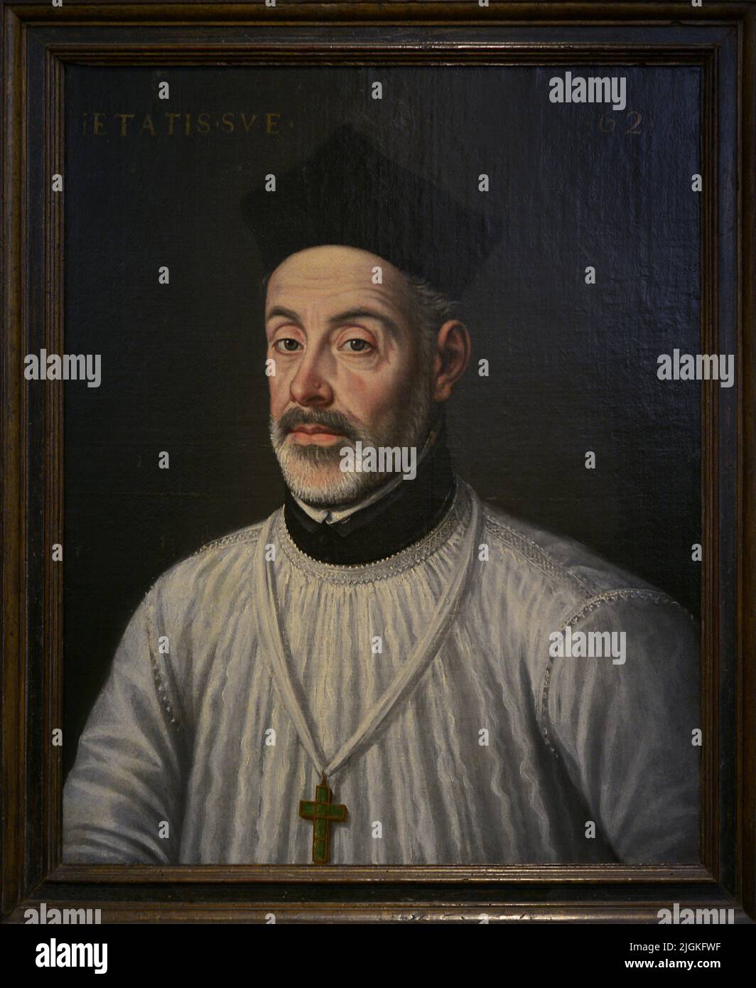 Diego de Covarrubias y Leyva (1512-1577). Spanischer Jurist, Professor und Ekklesiastin. Porträt von Alonso Sánchez Coello (1531-155). Öl auf Leinwand, 1574. El Greco Museum. Toledo, Spanien. Stockfoto