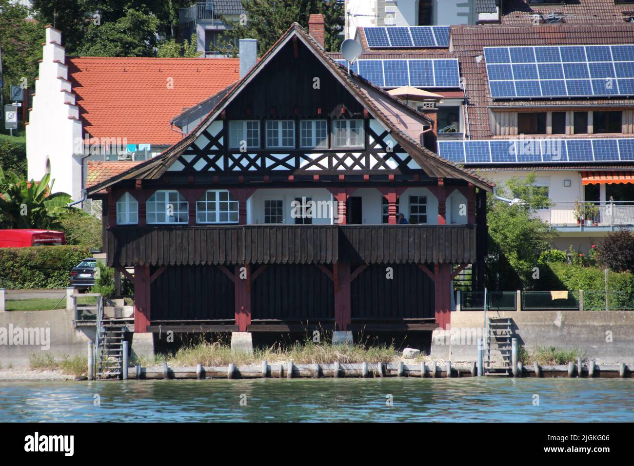 Haus zwischen Steckborn und Stein am Rhein (Bodensee) Stockfoto