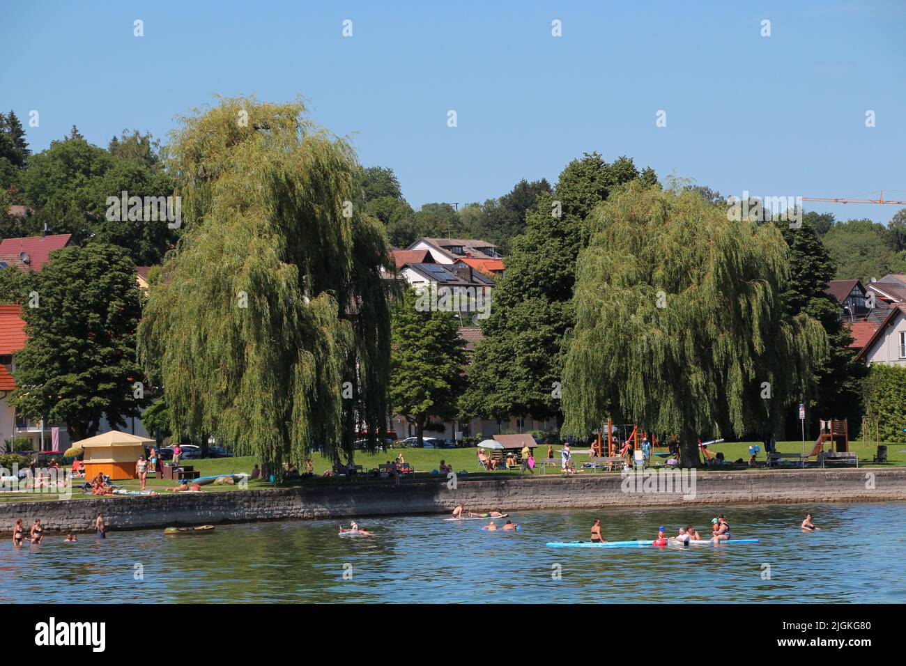 Am Bodensee, zwischen Steckborn und Stein am Rhein Stockfoto