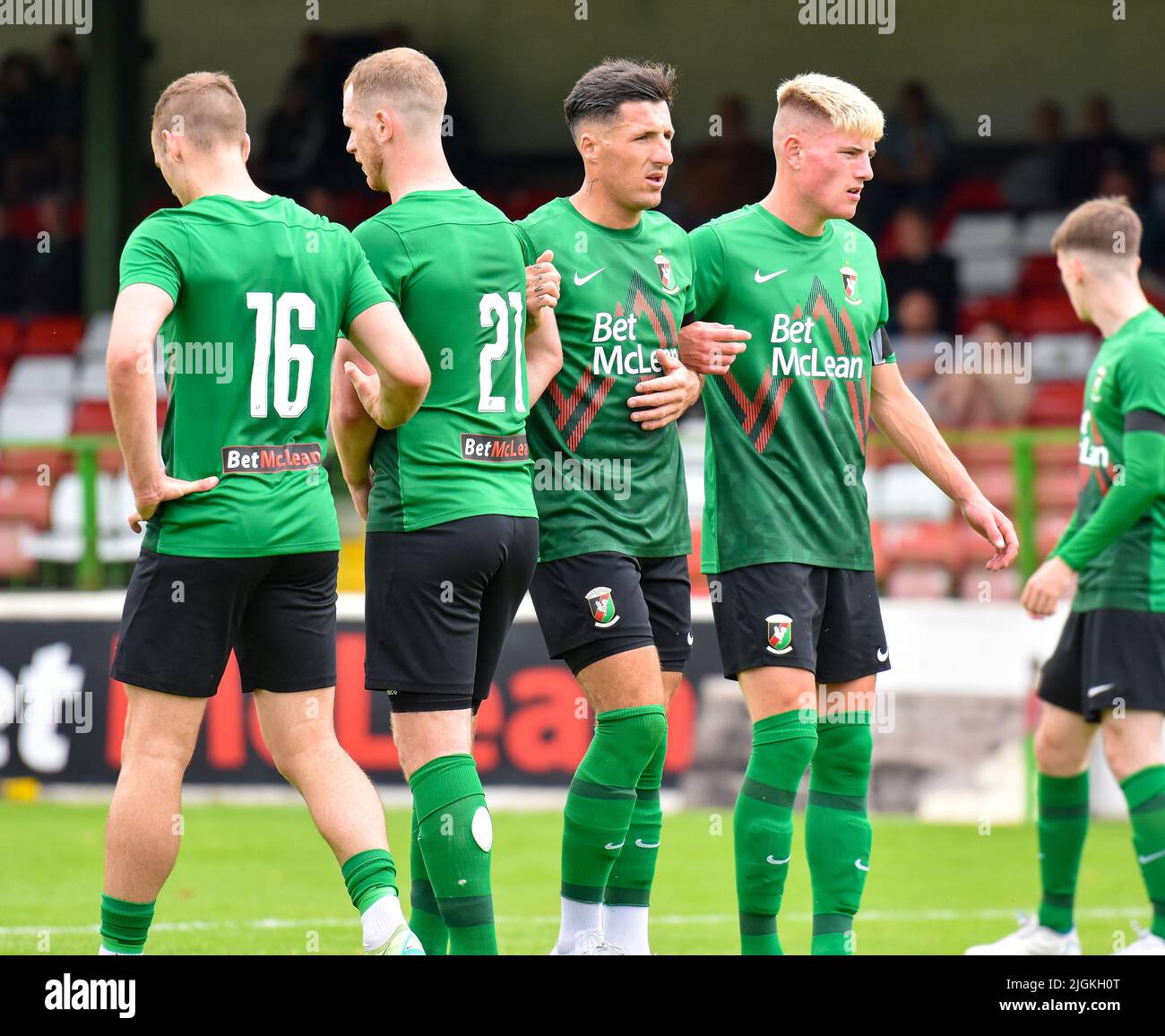 Glentoran vs Rangers B, Pre-Season Friendly, Bet McLean Oval, Sonntag, 10.. Juli 2022 Stockfoto