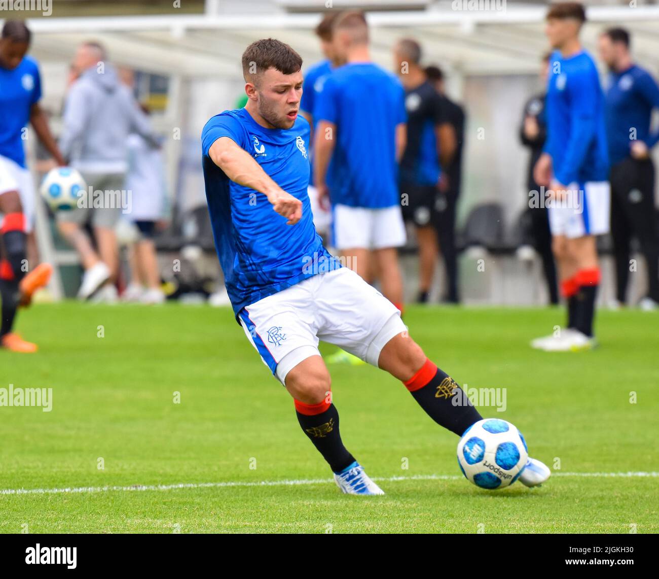 Glentoran vs Rangers B, Pre-Season Friendly, Bet McLean Oval, Sonntag, 10.. Juli 2022 Stockfoto