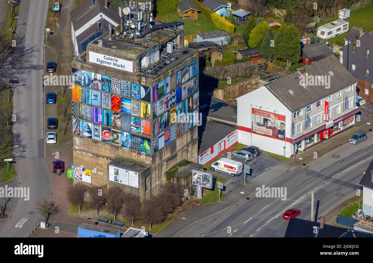 Luftaufnahme Hochbunker Galerie Eigener Markt Im Kreis Eigen In luftaufnahme-hochbunker-galerie-eigener-markt-im-kreis-eigen-in
