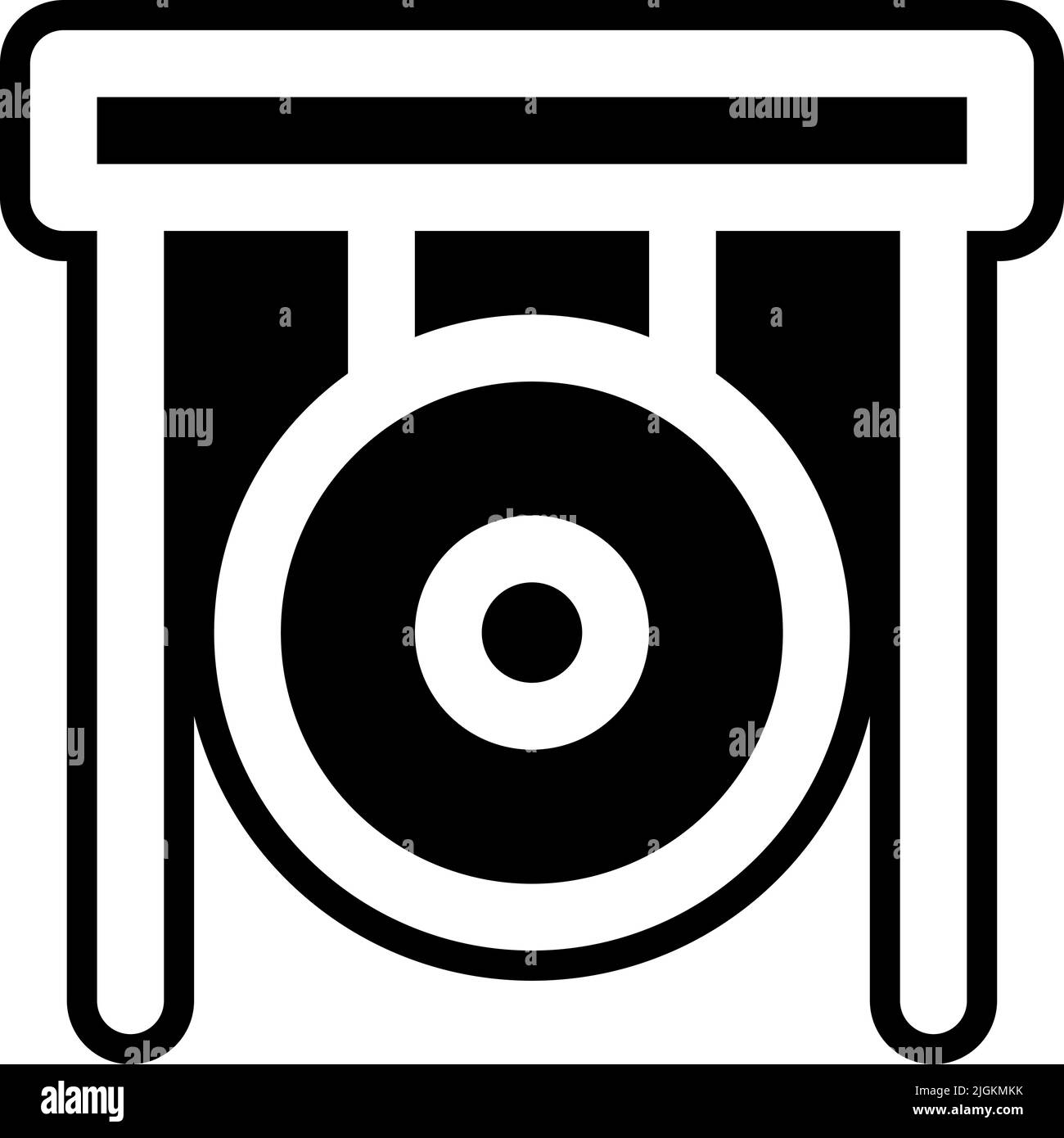 gong-Symbol . Stock Vektor