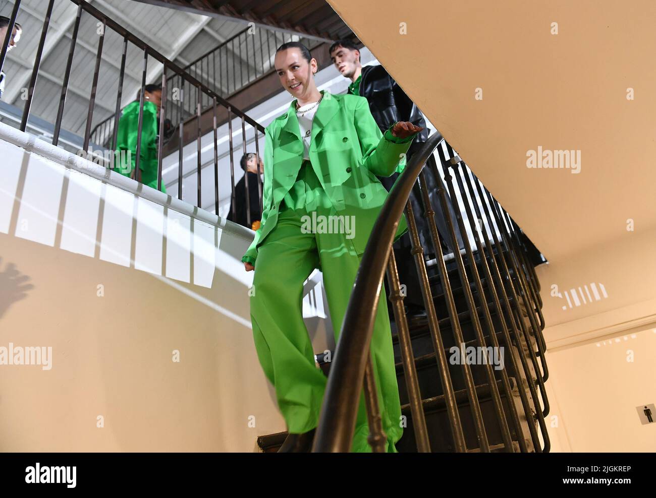 Pauline Ducruet - Backstage du défilé Alter Femme Automne/Hiver 2022/2023 lors de la Fashion Week de Paris, Frankreich, le 1er mars 2022 Stockfoto