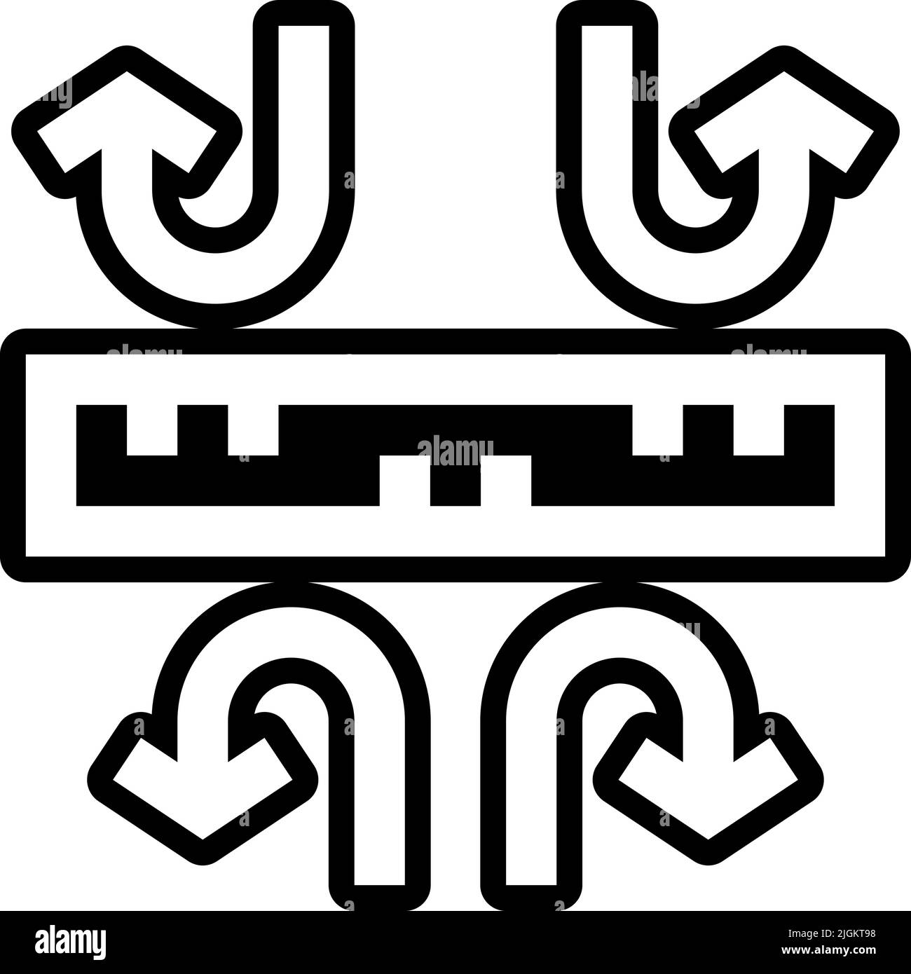 Nicht atmungsaktives Stoff Symbol . Stock Vektor