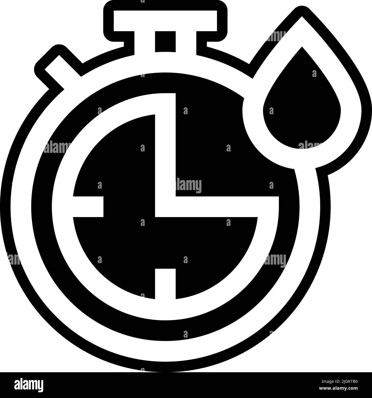 Symbol für schnelles Trocknen . Stock Vektor