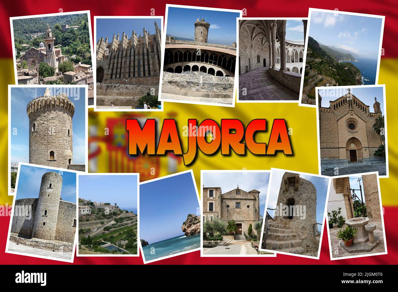 Mallorca (Spanien) ist eine Mittelmeerinsel, die Teil des Balearen-Archipels wichtige und beliebte touristische Website ist. Stockfoto