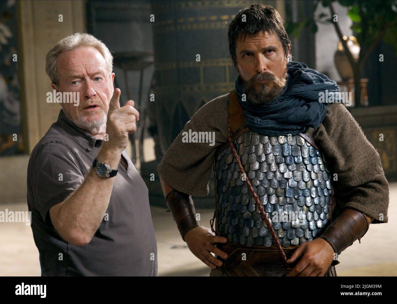 RIDLEY SCOTT, Christian Bale, EXODUS: Götter und Könige, 2014 Stockfoto