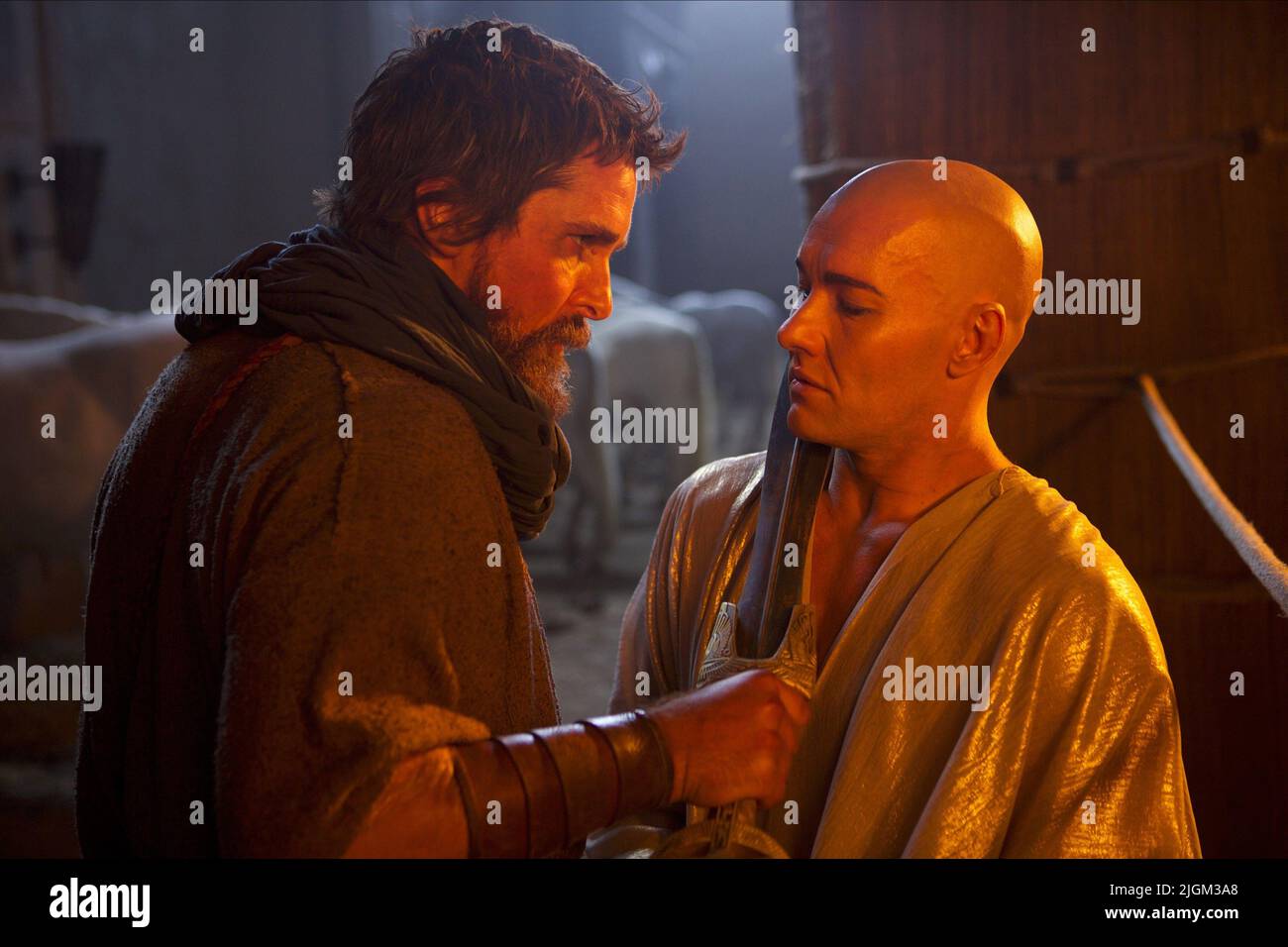 BALE, EDGERTON, EXODUS: GÖTTER UND KÖNIGE, 2014 Stockfoto