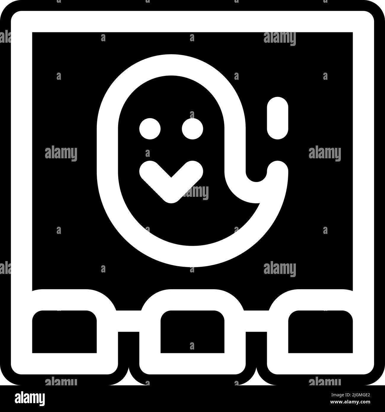 Kino Horrorfilm Symbol . Stock Vektor