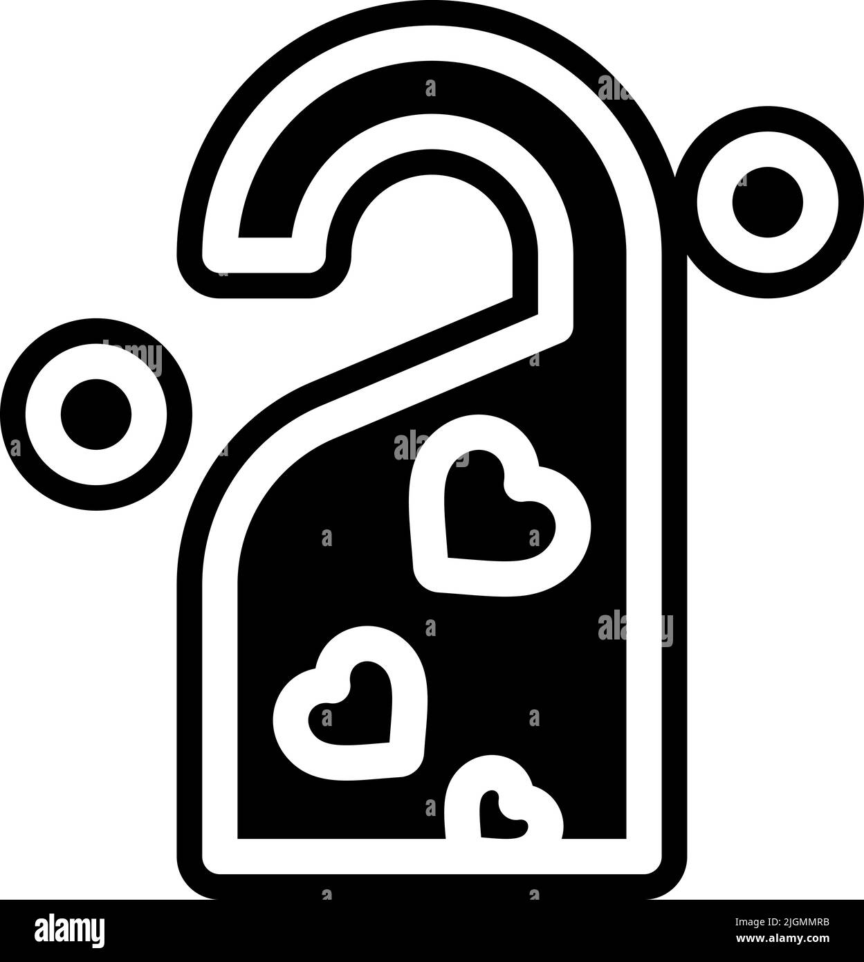 Love Do Not Disturb Schild-Symbol. Stock Vektor