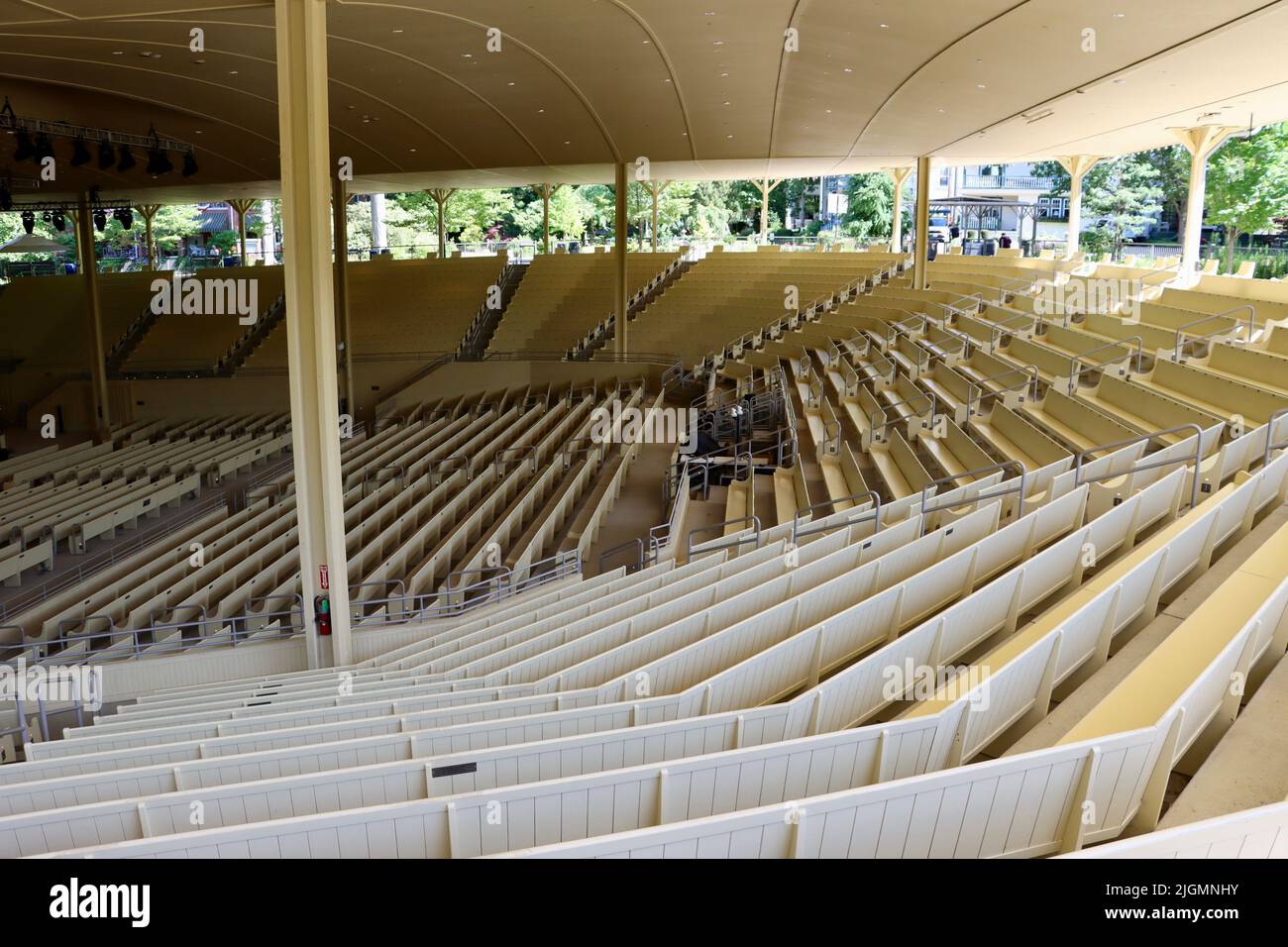 Das Amphitheater in der Chautauqua Institution, NY Stockfoto