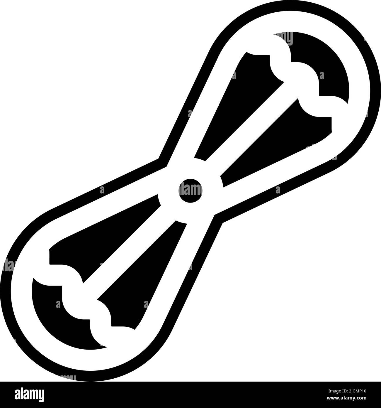 Pilates-Symbol für die Brusterweiterung . Stock Vektor