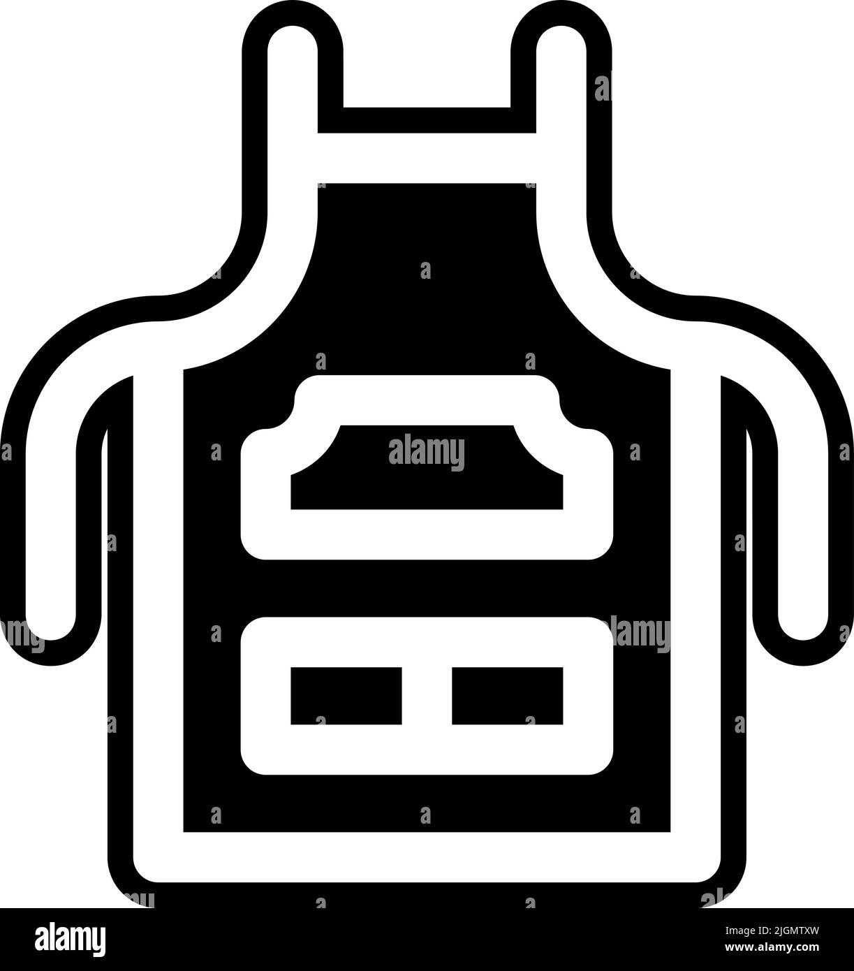 Tattoo Studio Schürze Symbol . Stock Vektor