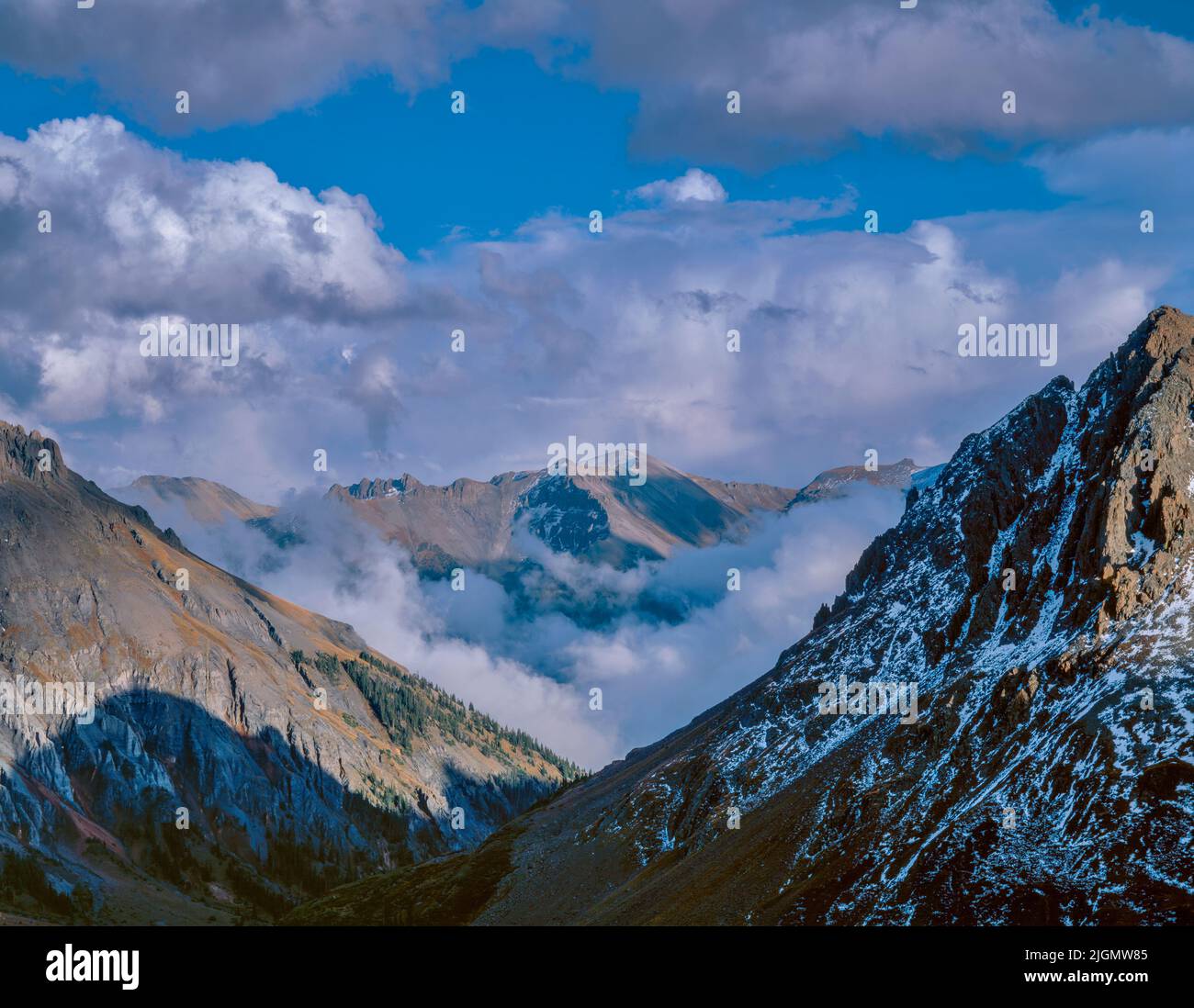 Clearing Sturm, Yankee Boy Basin, Uncompahgre National Forest, Colorado Stockfoto