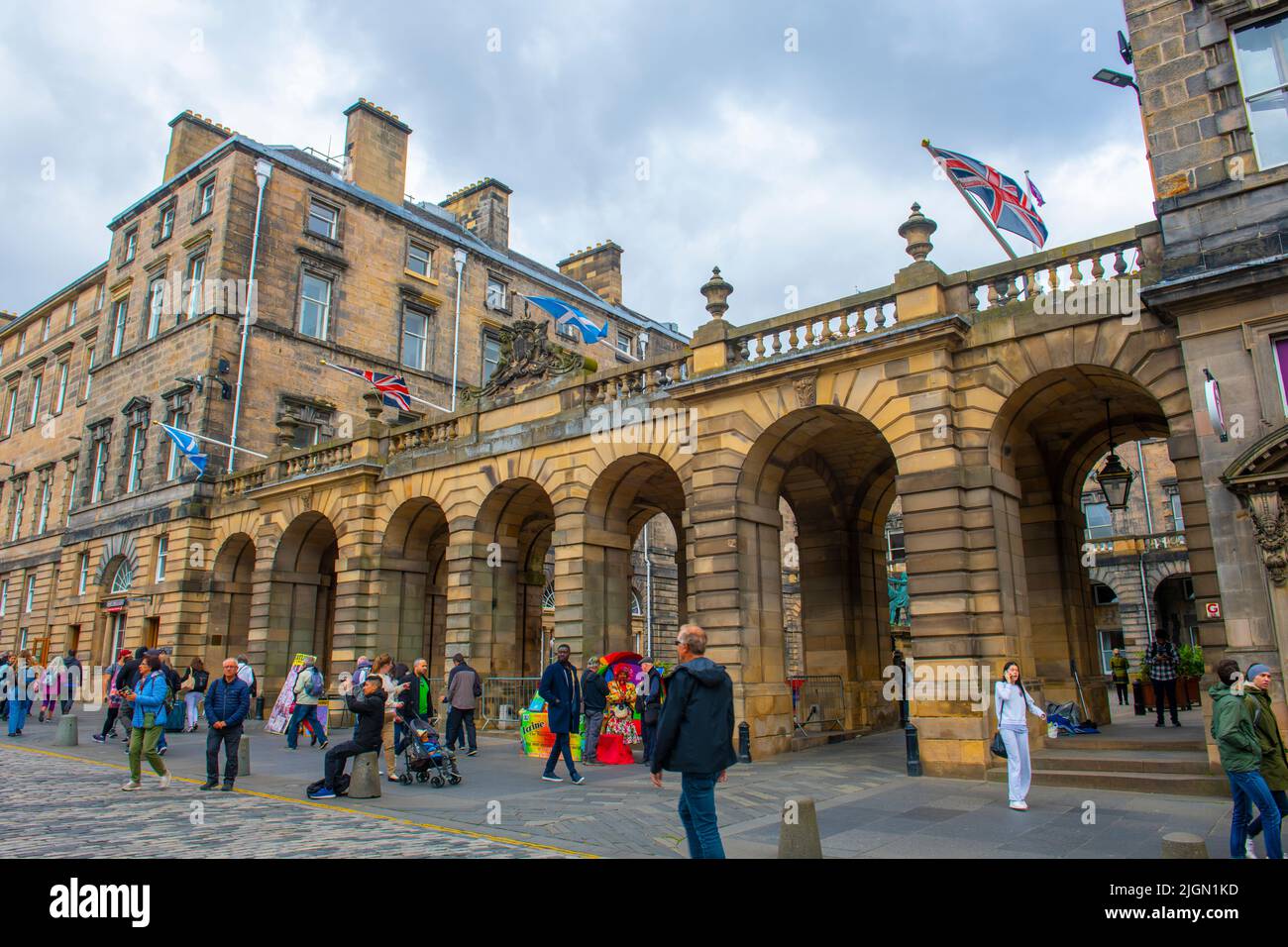 Edinburgh City Hall at 253 High Street on Royal Mile in Old Town ...