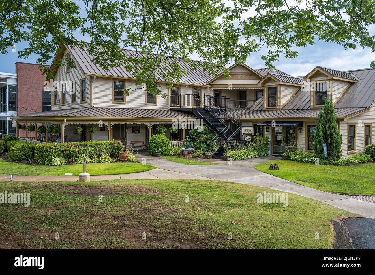 Das historische Smith House Restaurant in der Innenstadt von Dahlonega, Georgia. (USA) Stockfoto