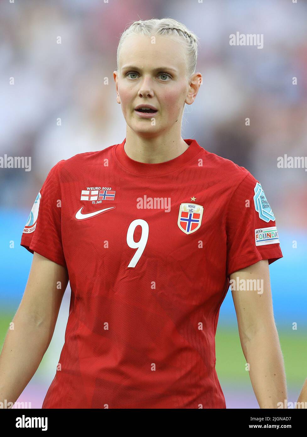 Brighton und Hove, Großbritannien. 11.. Juli 2022. Karina Sævik von Norwegen während des Spiels der UEFA Women's European Championship 2022 im AMEX Stadium, Brighton und Hove. Bildnachweis sollte lauten: Paul Terry/Sportimage Kredit: Sportimage/Alamy Live News Stockfoto