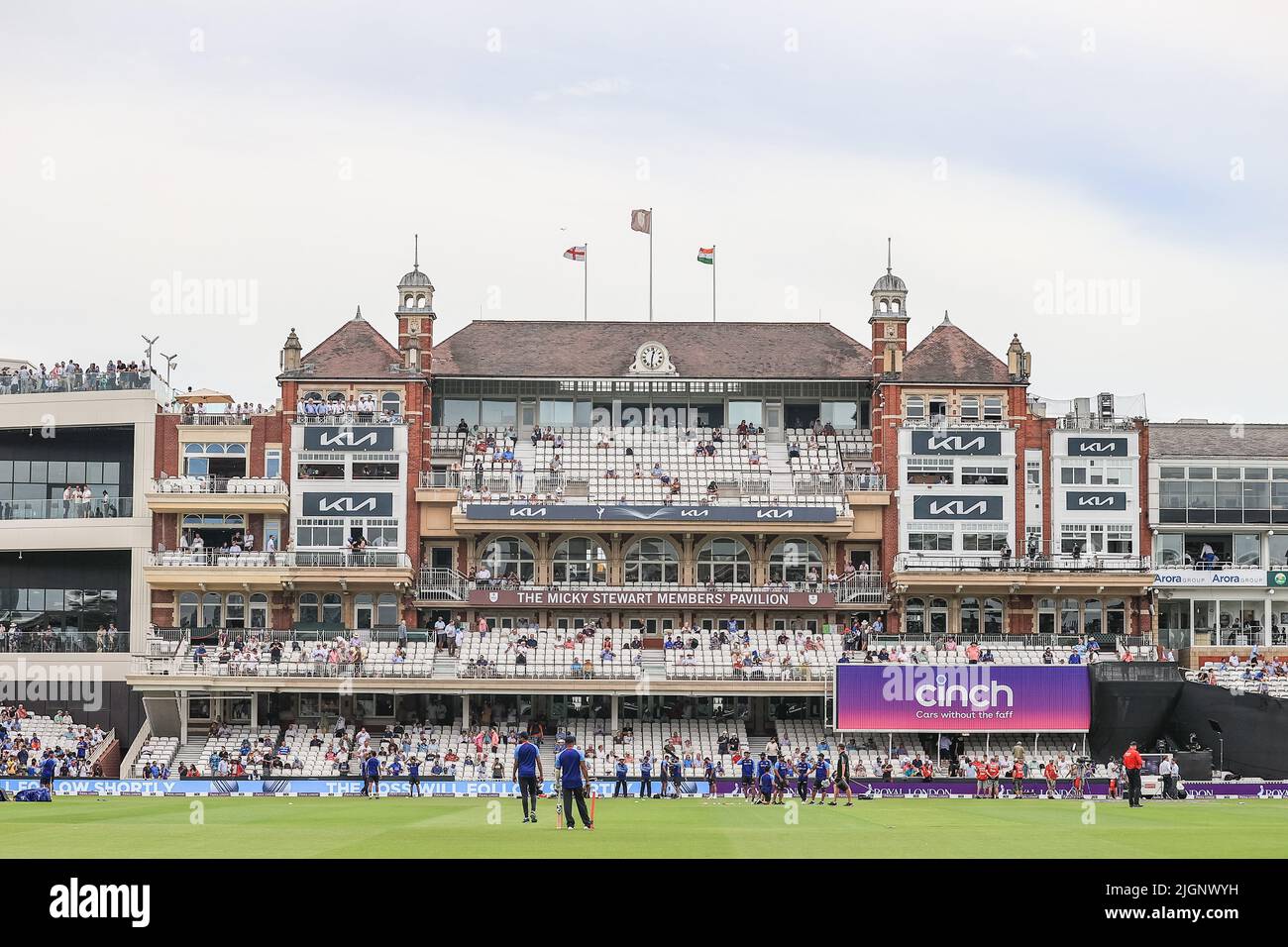 London, Großbritannien. 12.. Juli 2022. Eine allgemeine Ansicht des Kia Oval vor der heutigen Royal London One Day Series England gegen Indien in London, Großbritannien am 7/12/2022. (Foto von Mark Cosgrove/News Images/Sipa USA) Quelle: SIPA USA/Alamy Live News Stockfoto