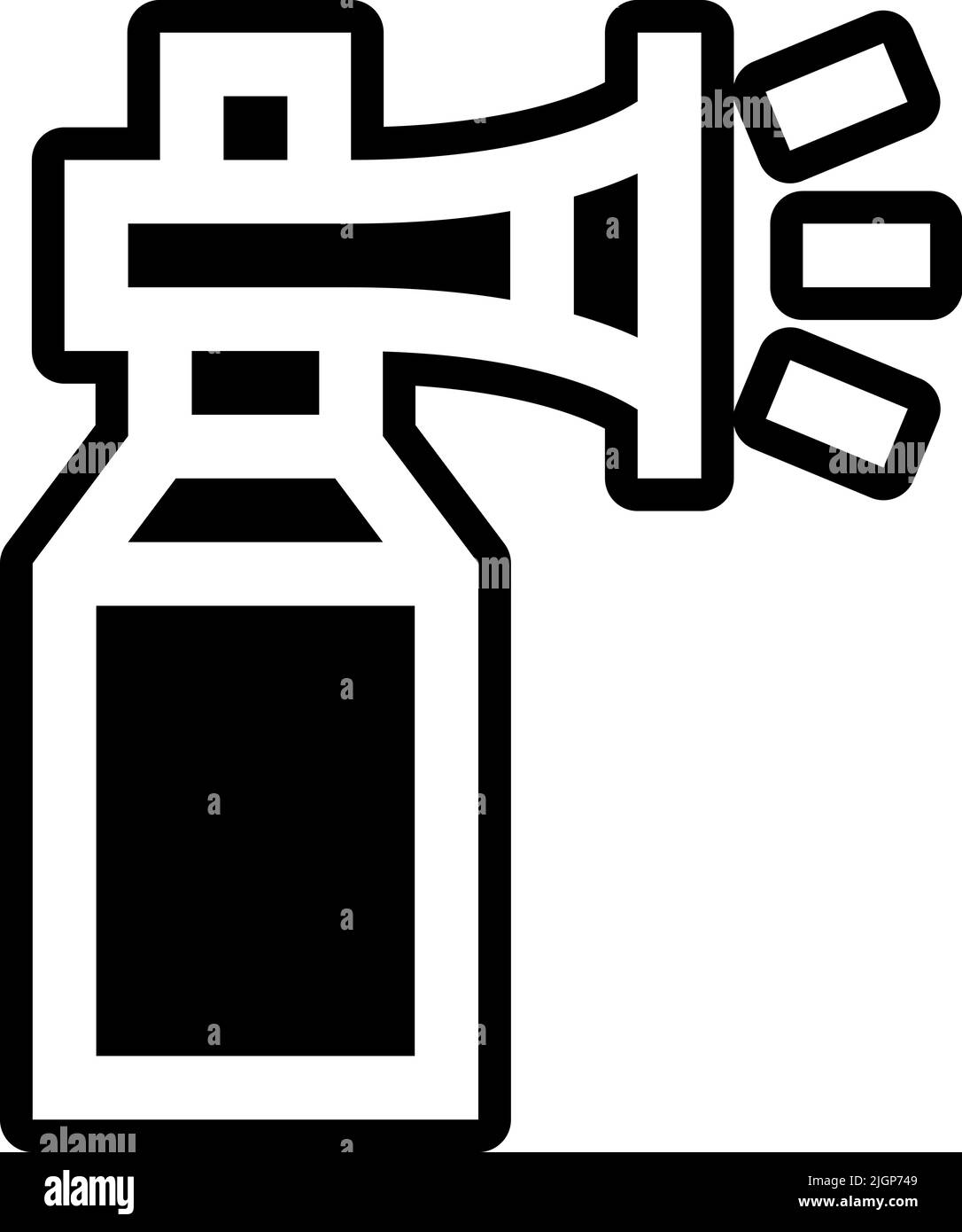 April Narren Tag Horn Ikone . Stock Vektor