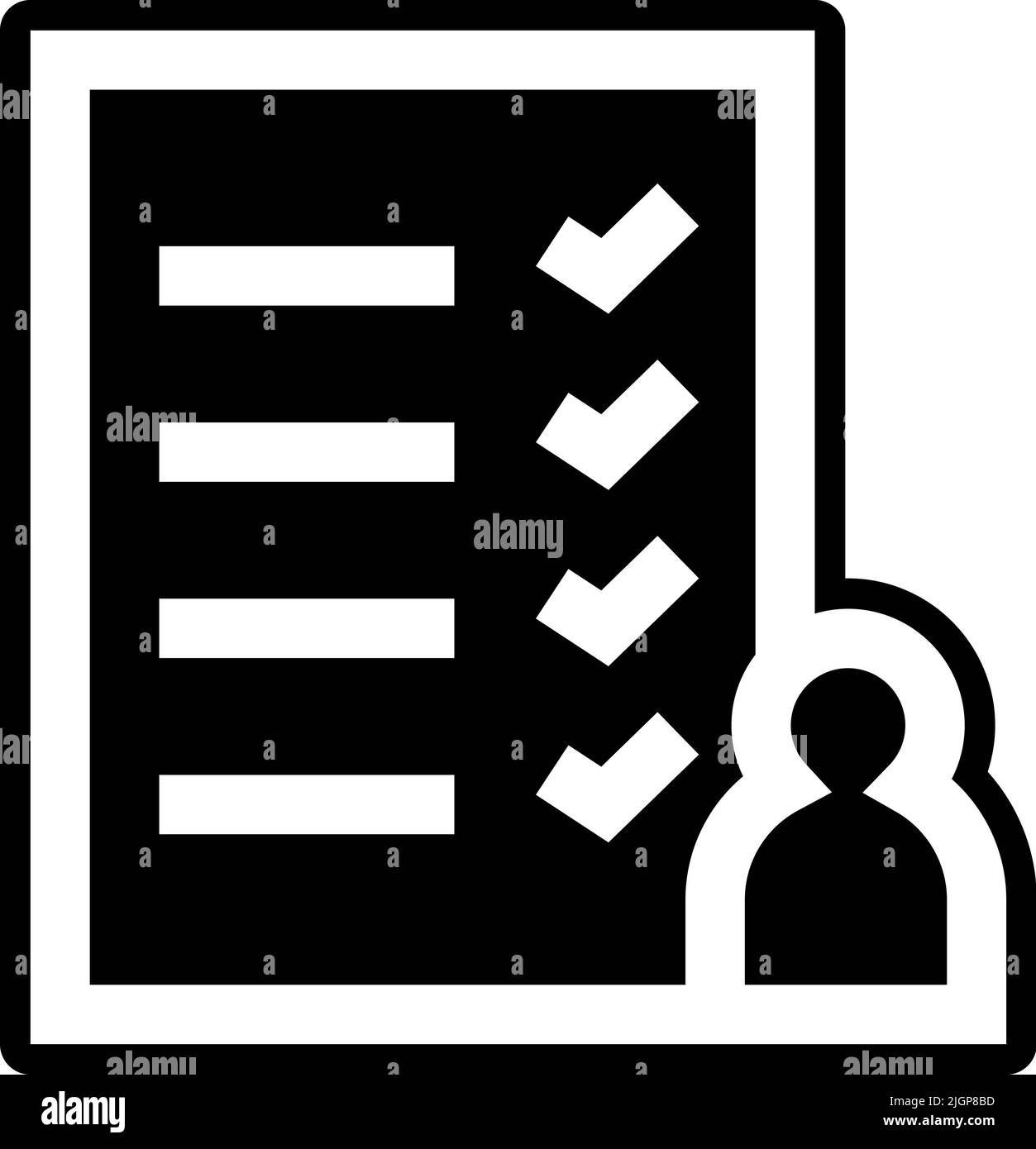Gästeliste für Babyduschen-Symbol . Stock Vektor