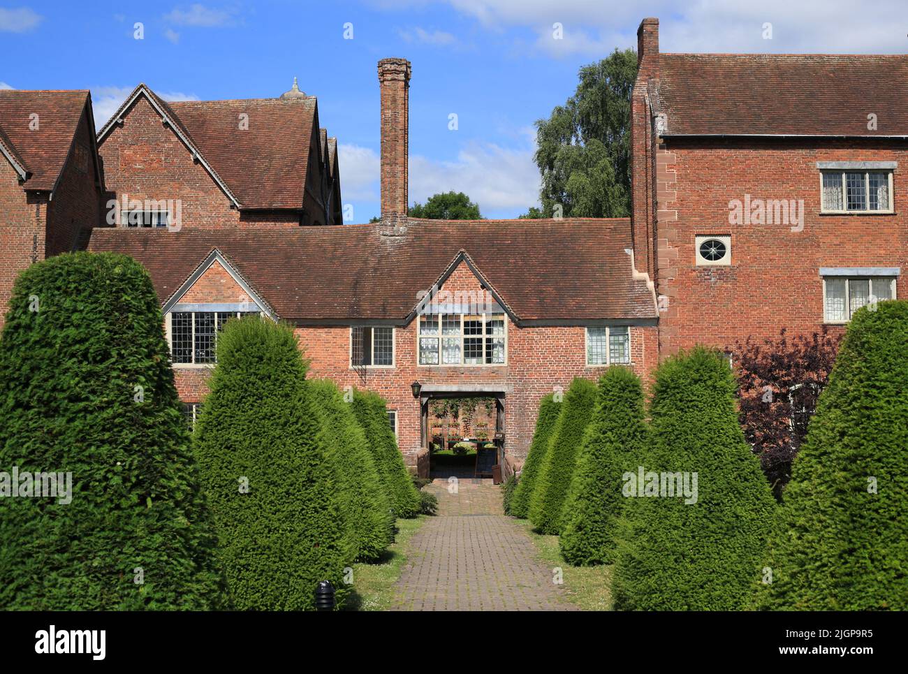 Harvington Hall an Elizabethan Manor House, Harvington, Kidderminster, Worcestershire, England, VEREINIGTES KÖNIGREICH. Stockfoto