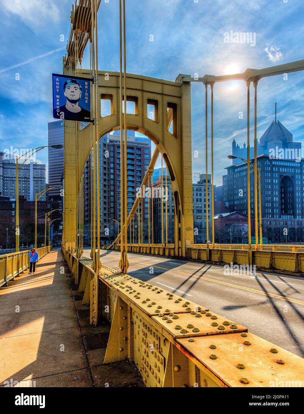 Andy Warhol Memorial Bridge Stockfoto