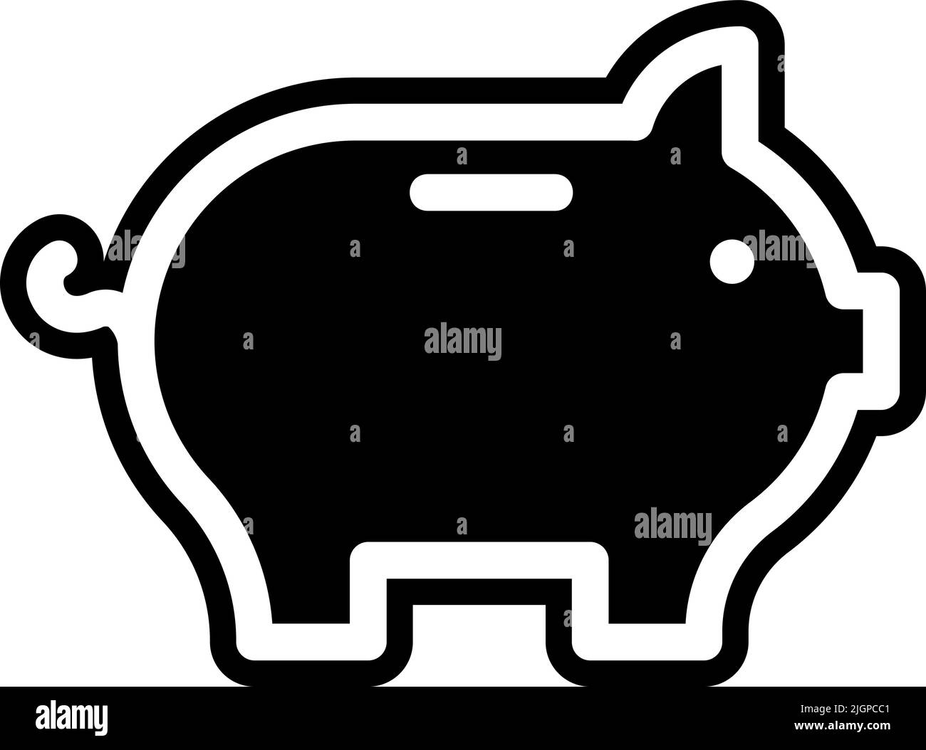 Korruption Sparschwein Symbol . Stock Vektor