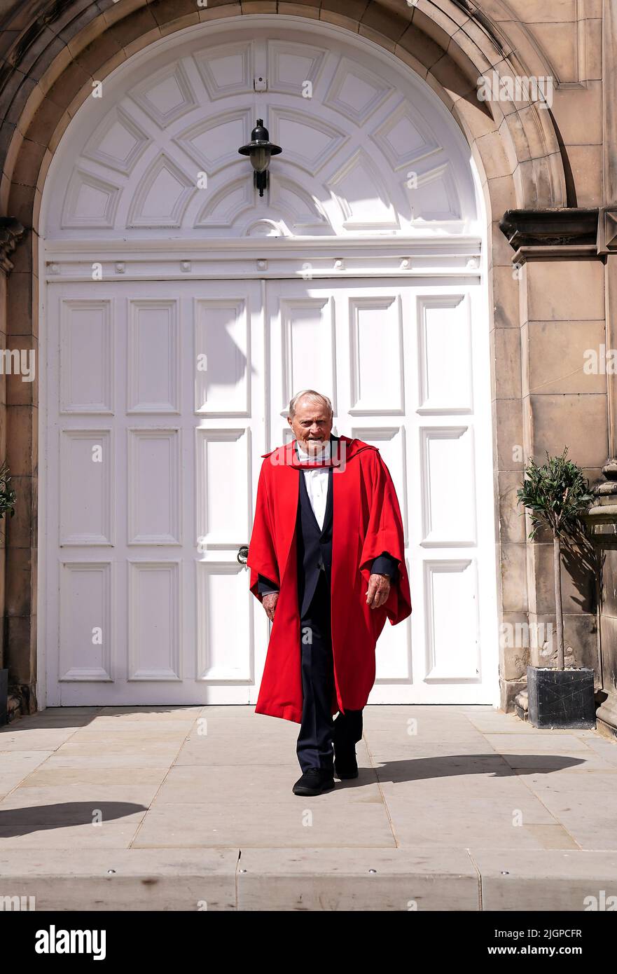 Jack Nicklaus, nachdem er während der Zeremonie in der Younger Hall, St Andrews, vom Royal Burgh of St Andrews Community Council zum Ehrenbürger von St. Andrews ernannt wurde. Bilddatum: Dienstag, 12. Juli 2022. Stockfoto