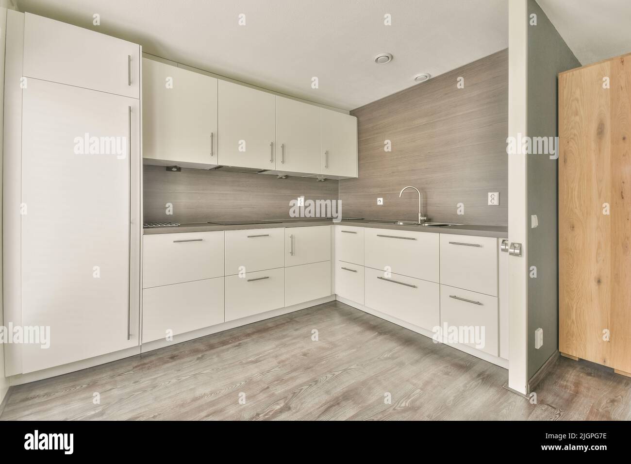 Loft-Stil Wohnküche Interieur Stockfoto