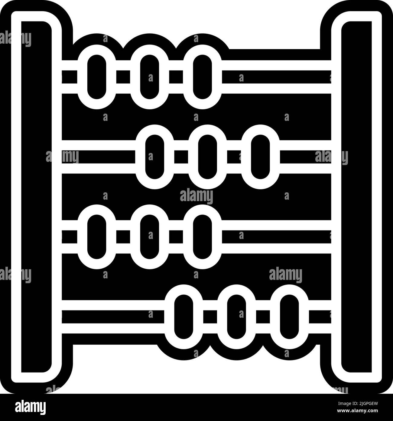 Kindergarten abacus Symbol . Stock Vektor
