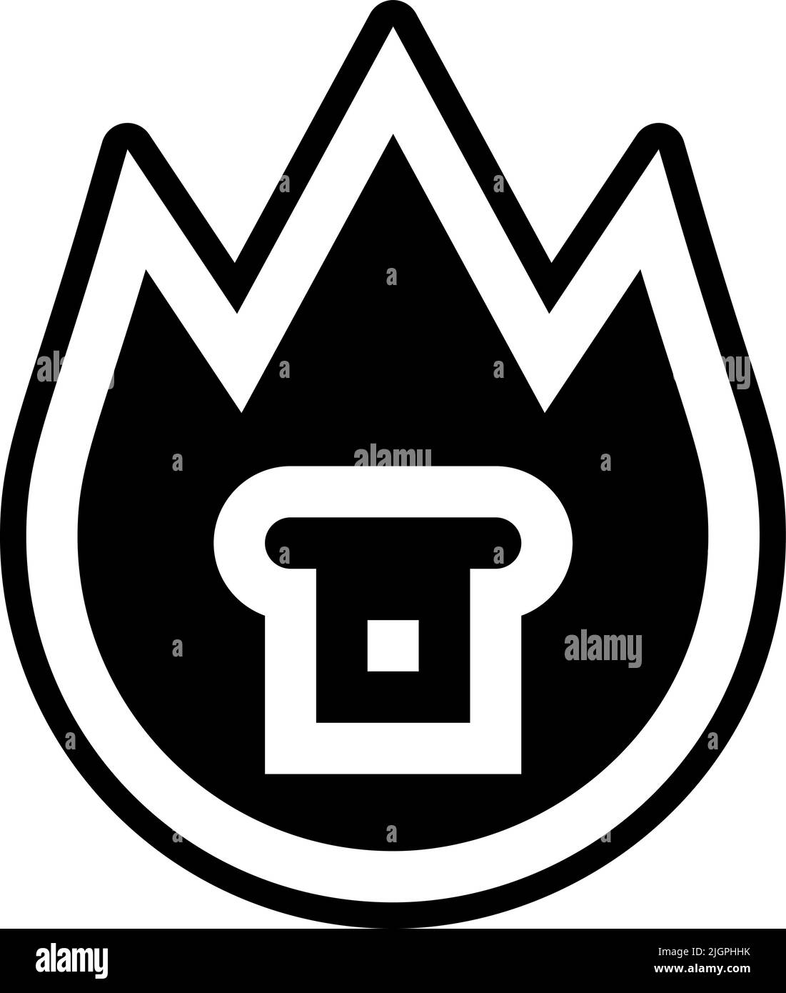 Passah brennendes Symbol . Stock Vektor