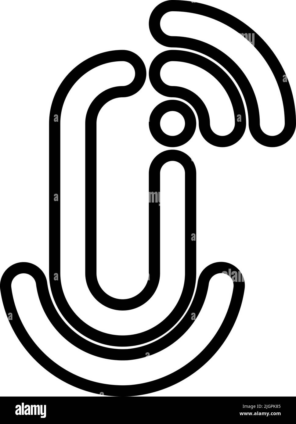 Smart-Home-Mikrofon-Symbol . Stock Vektor