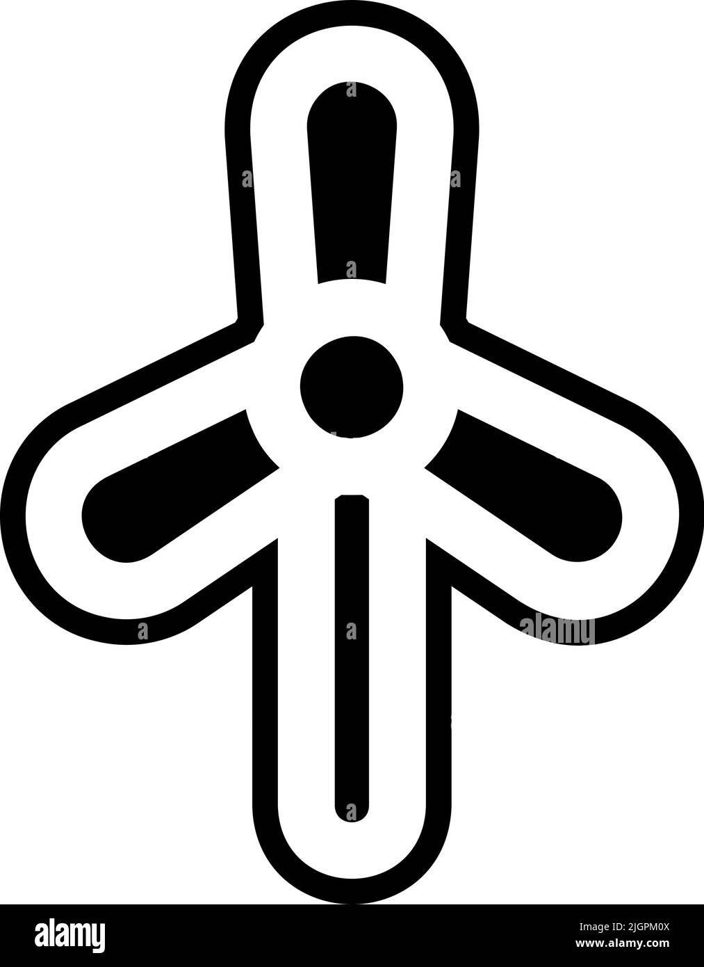 Symbol für die Federturbine . Stock Vektor