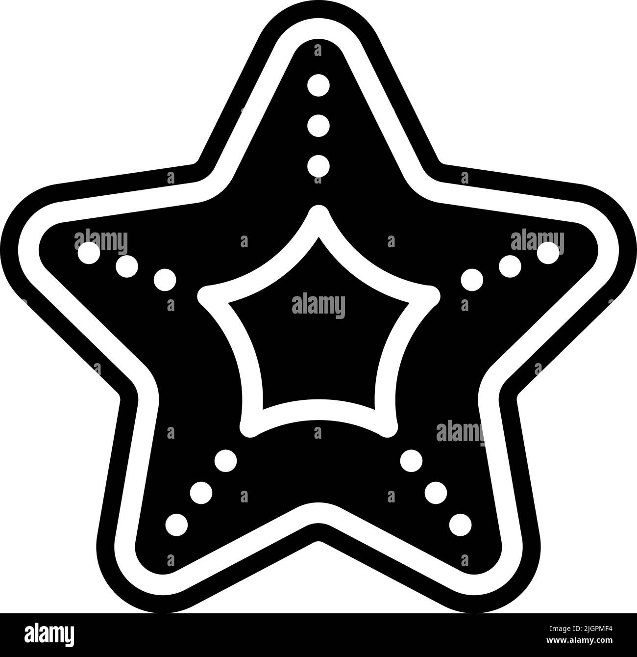 Sommer Seesterne Symbol . Stock Vektor