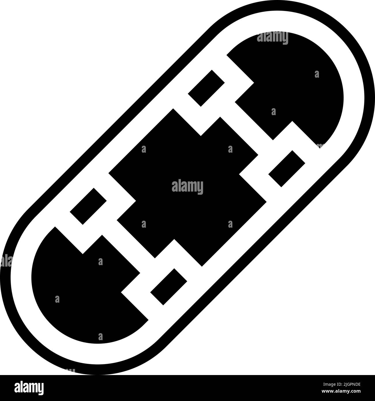 Teenager-Alter Skate-Symbol . Stock Vektor