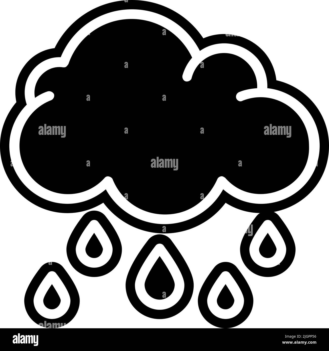 Tour und Reise regnet Symbol . Stock Vektor